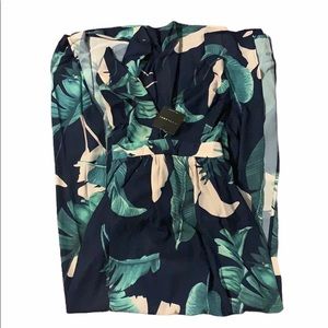 NWT JLUXLABEL Navy Lilian Floral Print Maxi Dress